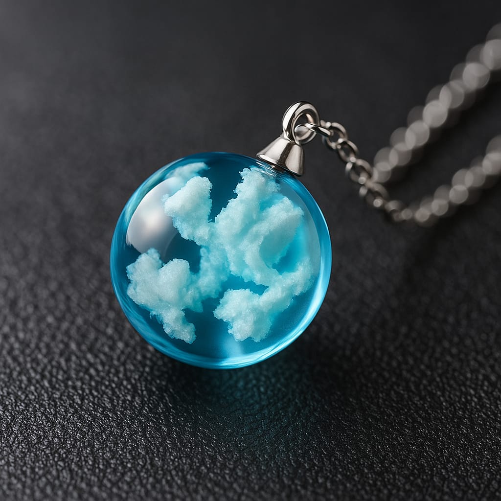 Collar Cielo Eterno – Un pedacito del cielo colgando de tu cuello.