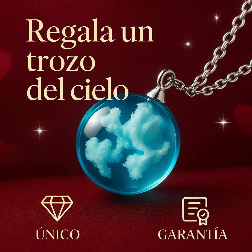 Collar Cielo Eterno – Un pedacito del cielo colgando de tu cuello.