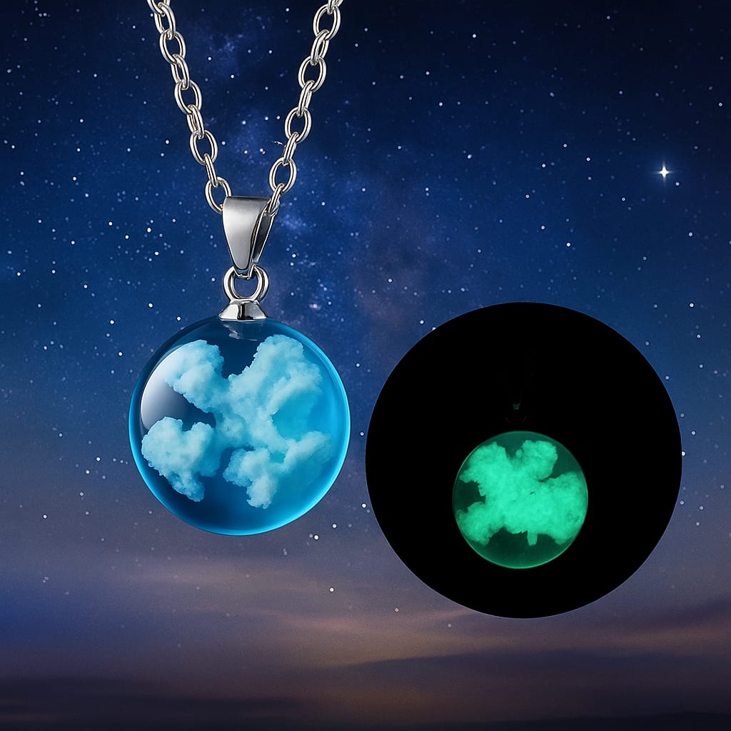 Collar Cielo Eterno – Un pedacito del cielo colgando de tu cuello.
