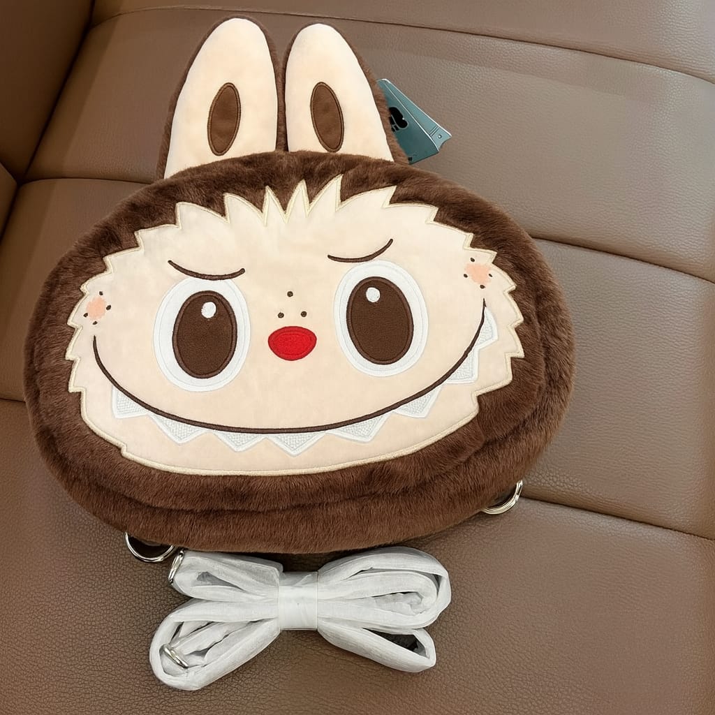 Morral Labubu 3D – Felpa Kawaii con Estilo Propio