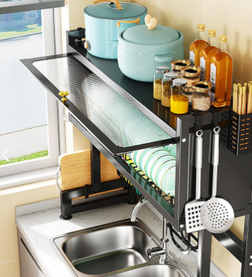 Escurridor Multifuncional Vertical  65cm tapa. 🎁Lleva GRATIS un afilador de cuchillos.🎁