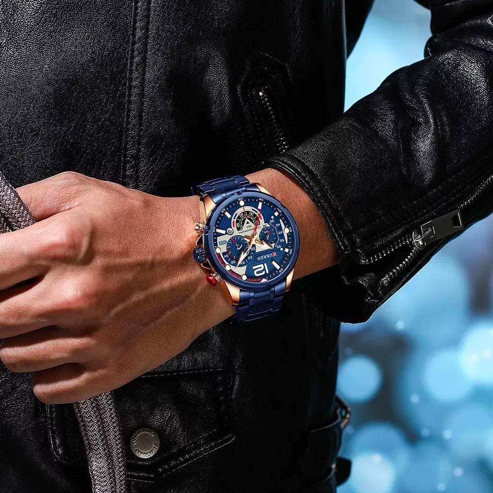 Reloj Curren 8395 Cronógrafos Acero inoxidable. El reloj que combina fuerza y elegancia