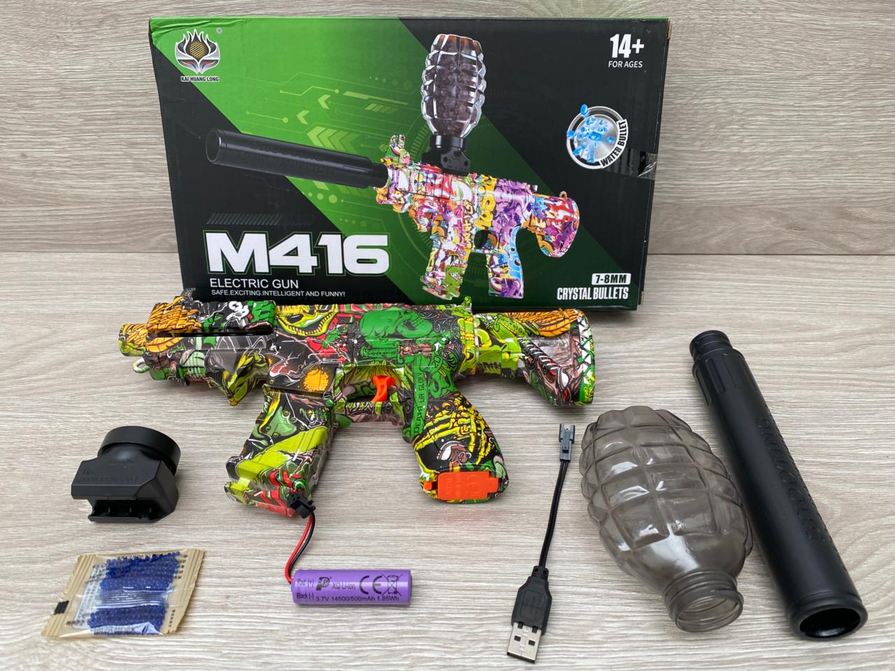 Pistola de Hidrogel M416 – Diversión sin Límites en Cada Disparo.