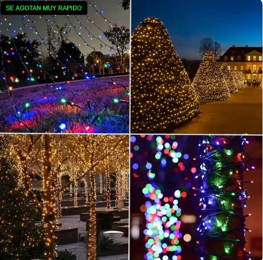 🌞 Luces Navideñas LED Solares – Ilumina sin cables ni enchufes ⚡