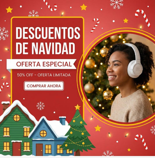 🎧 JBL Tune 770NC — Sonido Premium + Cancelación de Ruido (Edición Navideña)