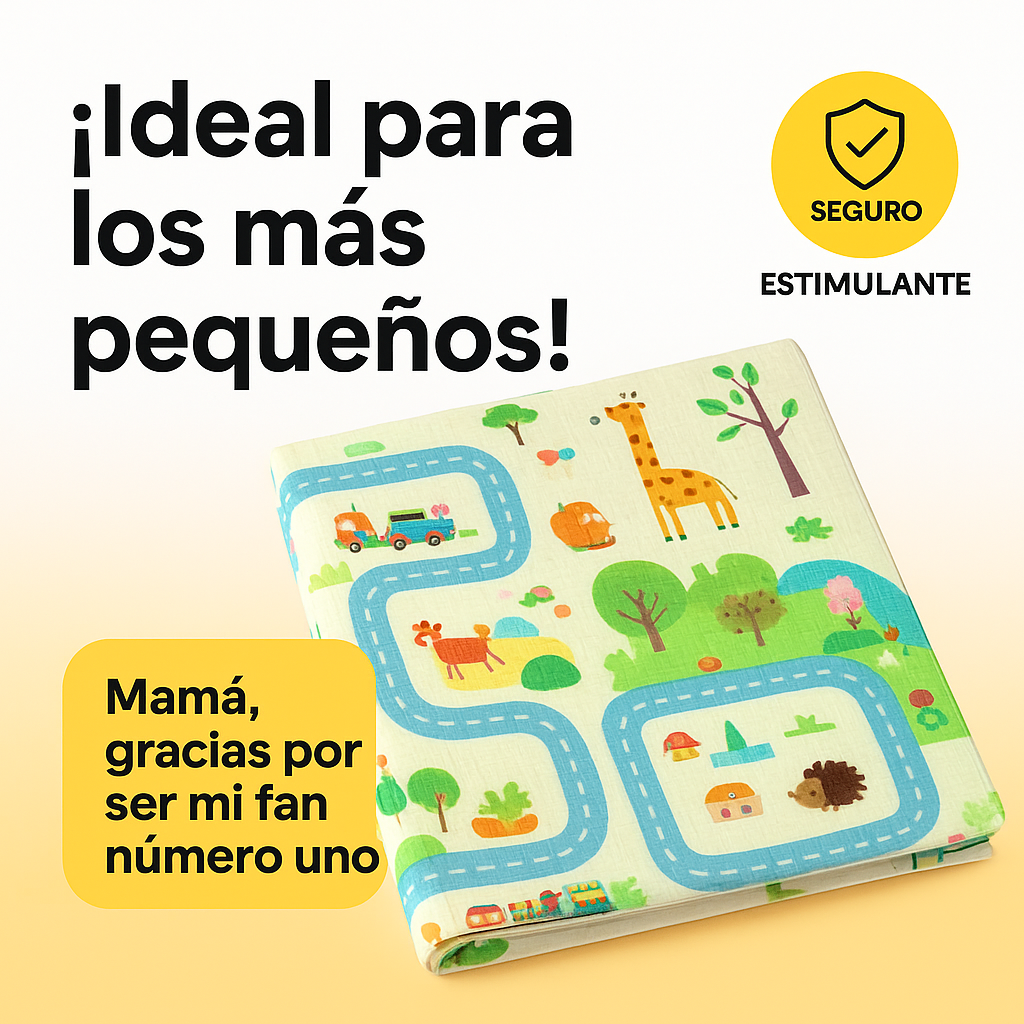 Tapete Inteligente para Bebés – Espacio Seguro que Crece con tu Hijo