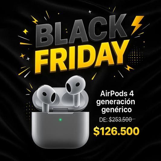 AirPods 4  — Sonido premium sin pagar el precio de Apple.  Edición Black Friday 🔥