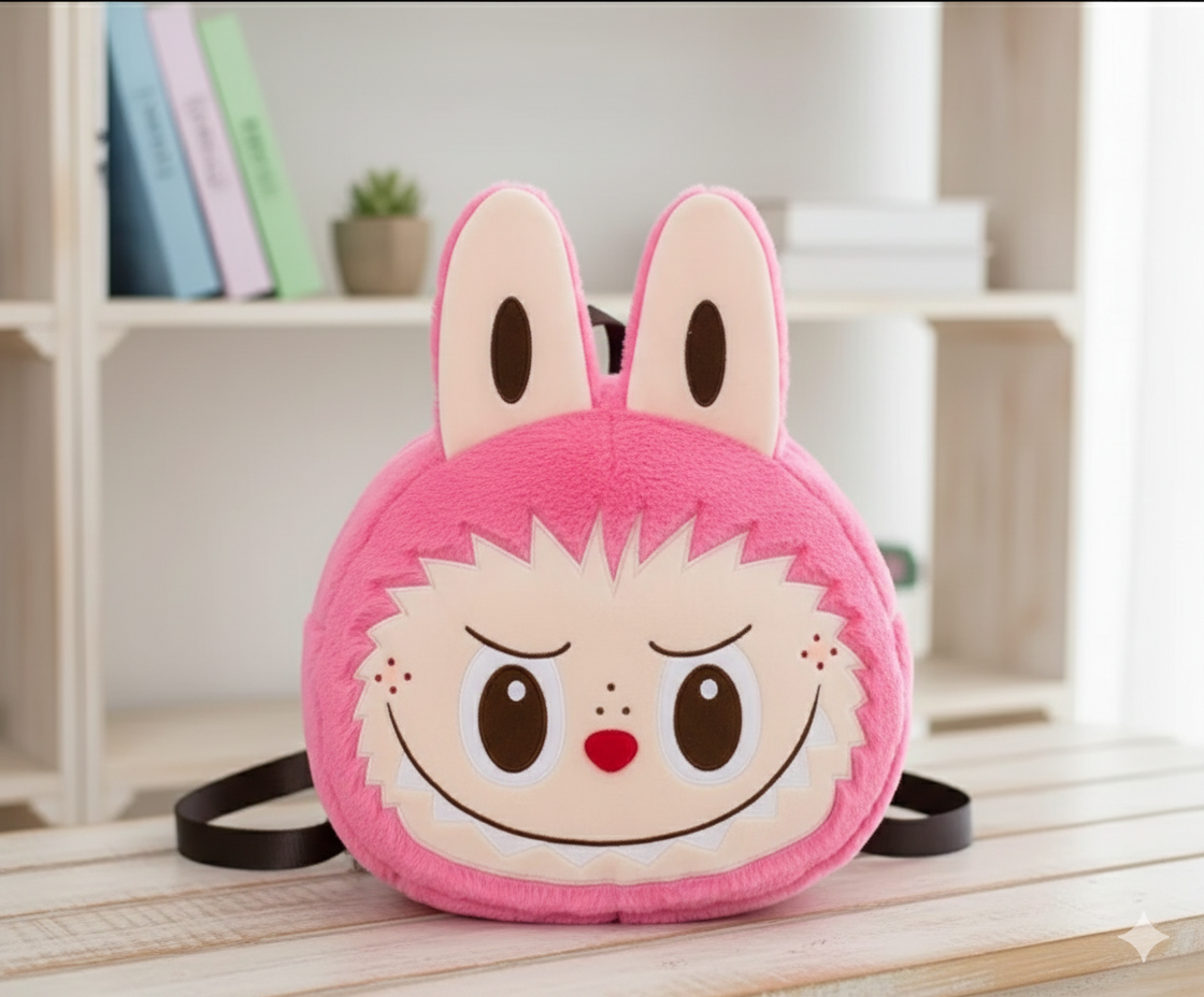 Morral Labubu 3D – Felpa Kawaii con Estilo Propio