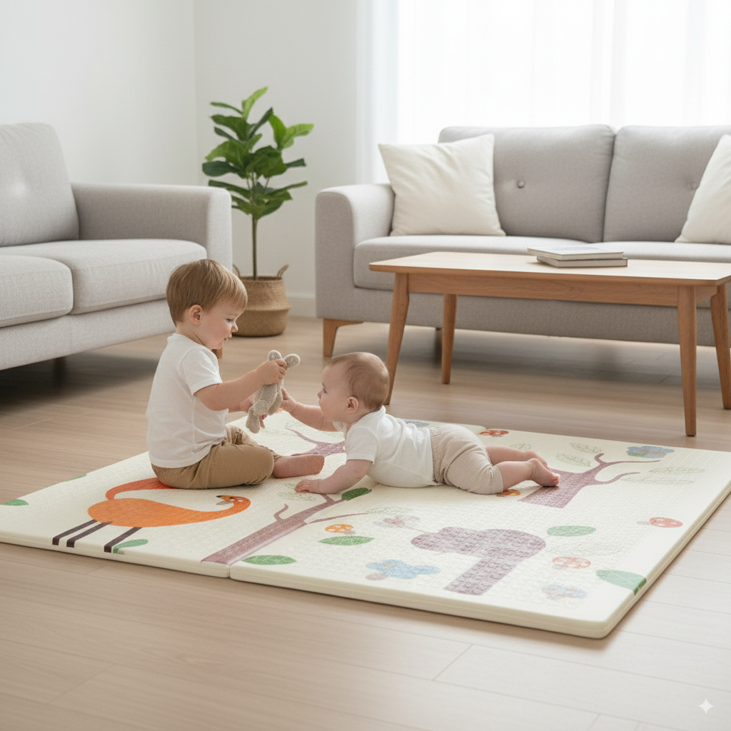 Tapete Inteligente para Bebés – Espacio Seguro que Crece con tu Hijo