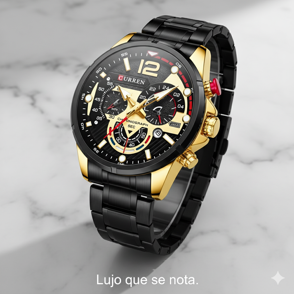 Reloj Curren 8395 Cronógrafos Acero inoxidable. El reloj que combina fuerza y elegancia