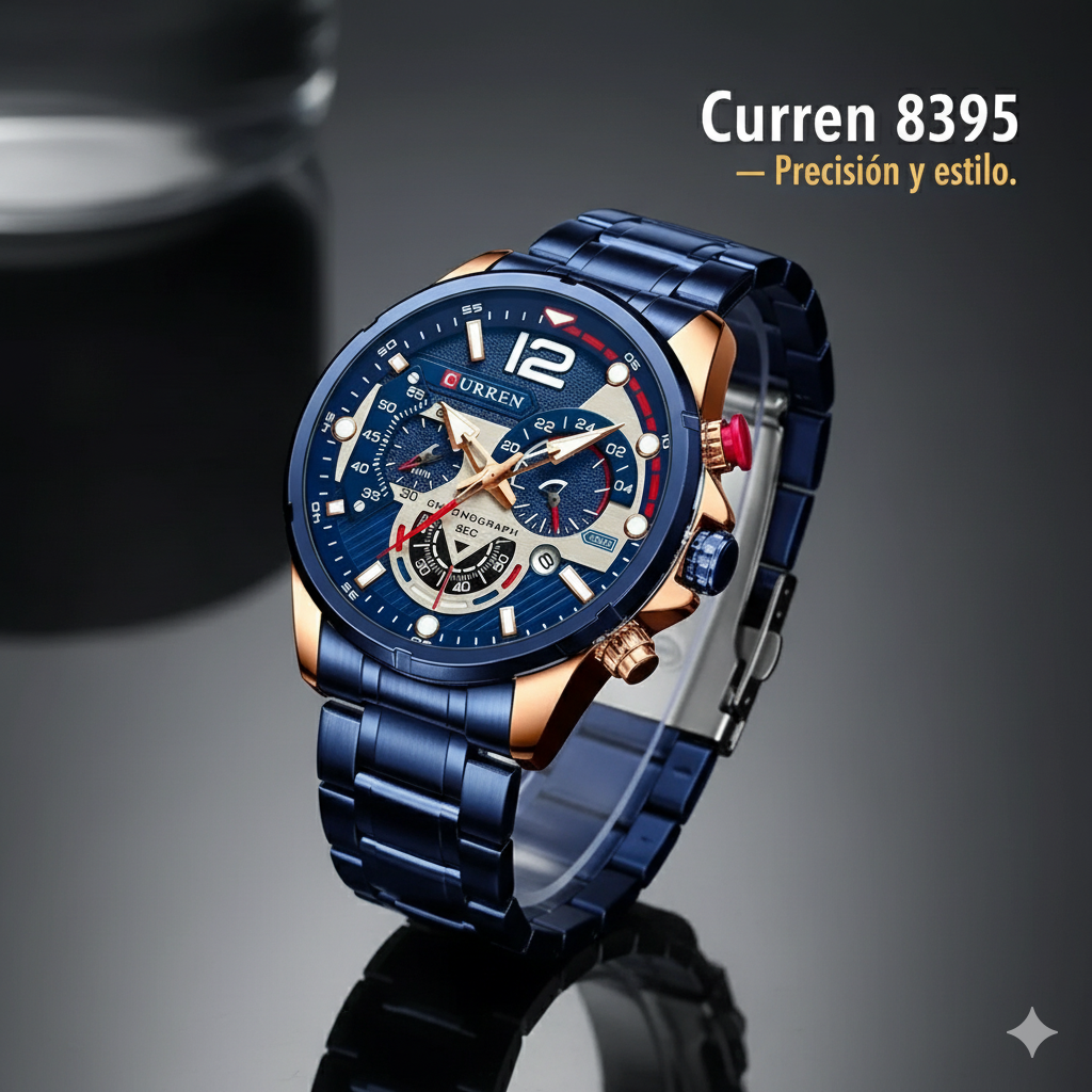 Curren® 8395: el reloj que grita estilo sin decir una palabra.