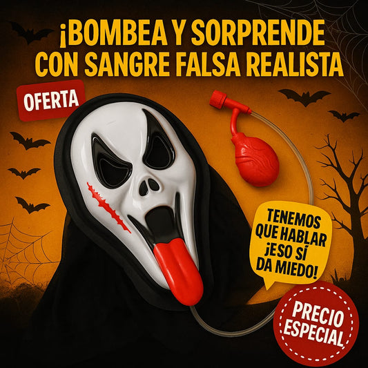 ¡La Máscara Que Sangra de Verdad! Halloween en otro nivel