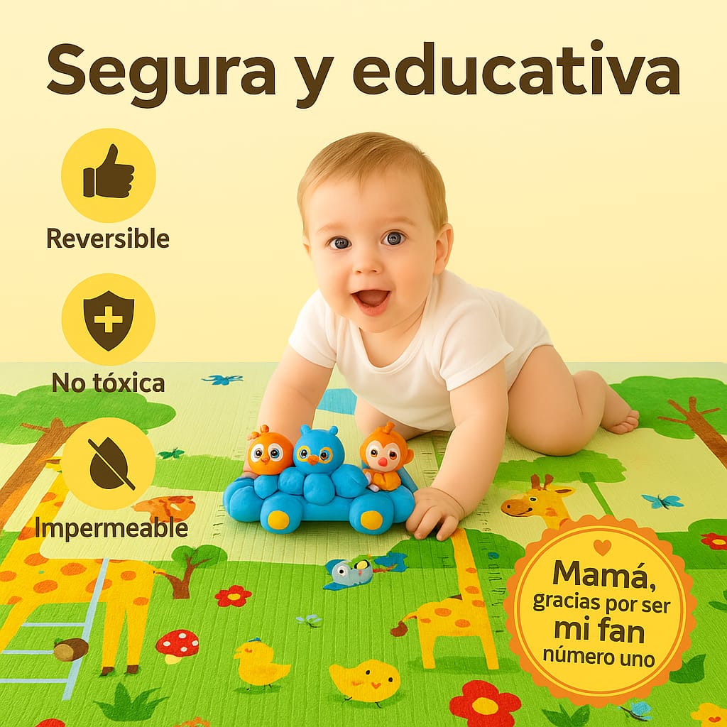 Tapete Inteligente para Bebés – Espacio Seguro que Crece con tu Hijo