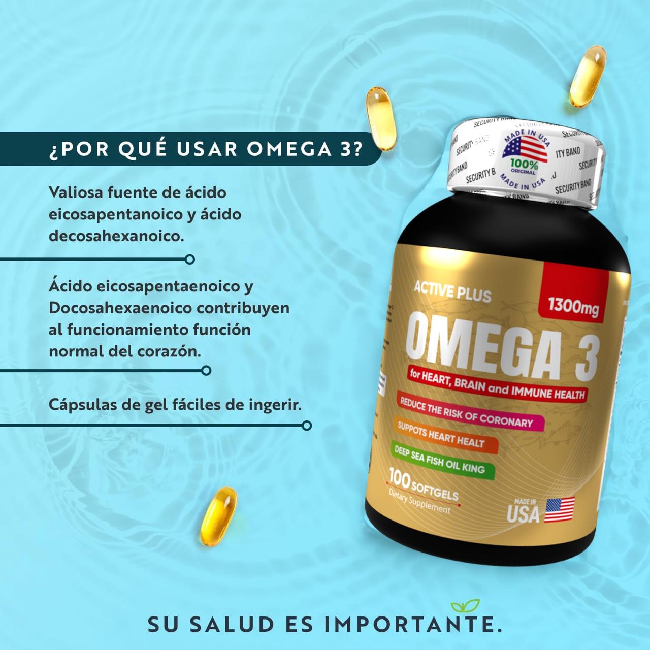 Omega 3 Active Plus – Salud Total en Cada Cápsula.