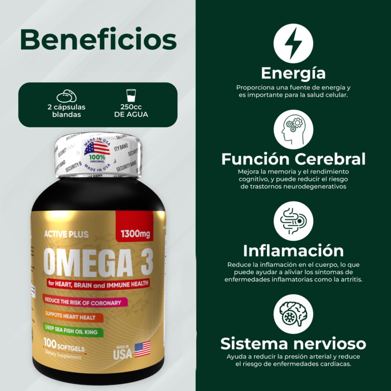 Omega 3 Active Plus – Salud Total en Cada Cápsula.