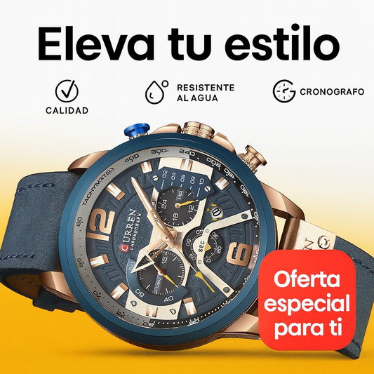 Reloj Curren 8329 Cronografo Cuero
