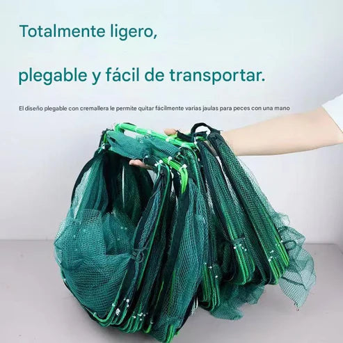 🐟 Trampa de Pesca Retráctil – Plegable, Segura y Lista para Capturar Más